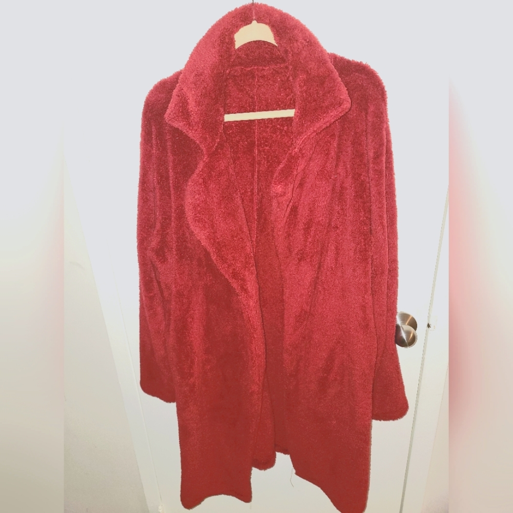 Burgundy Teddy Jacket